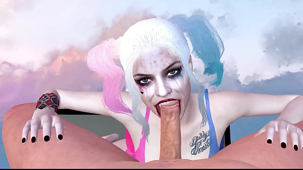 Harley Quinn Blowjob Face Fucking