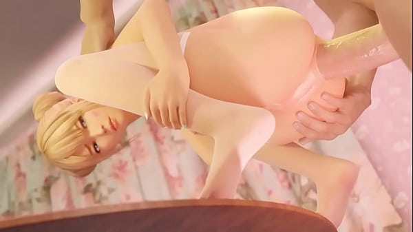 Lovely blonde teen anal fucked and creampie