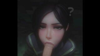 Viper giving a Blowjob