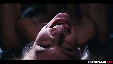 Petite Blonde Babe Filled with CUM Futa Ladyboy Stretches Emma Rosie Ass
